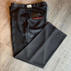 John Henry Men's Charcoal Black Dress Pants NWT